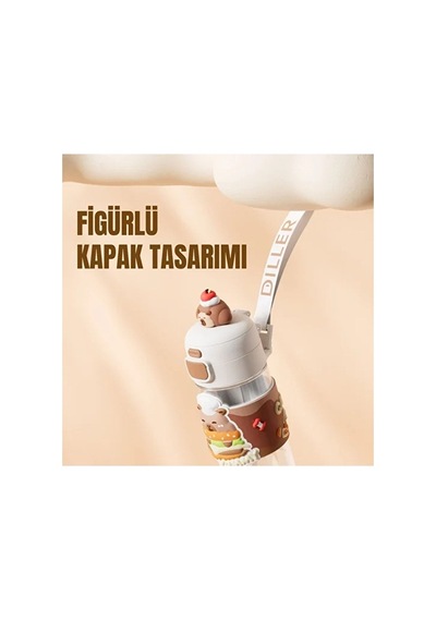 2 Adet Diller Tritan Matara 600 Ml Boyun Askılı D2551 Diğer