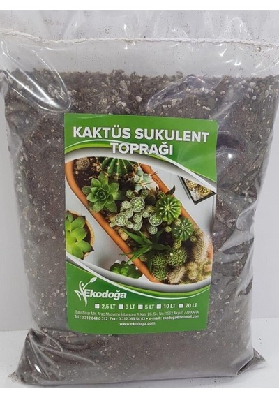 Kaktüs Toprağı 1 Litre Sukulent Aloe Vera Özel Karışım Ithal Torf Pomza Perlit Vermikulit Diğer