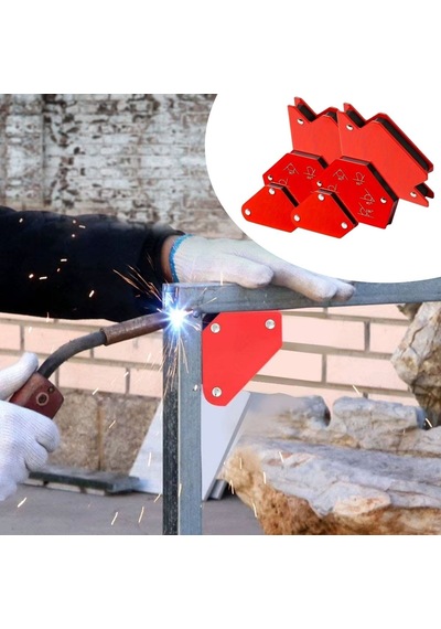 Buffer 6 Parça Manyetik Gönye Kaynak Konumlandırıcı, Çok Açılı Sabitleme Aparatları,kaynak Açısı Tutucu Seti
