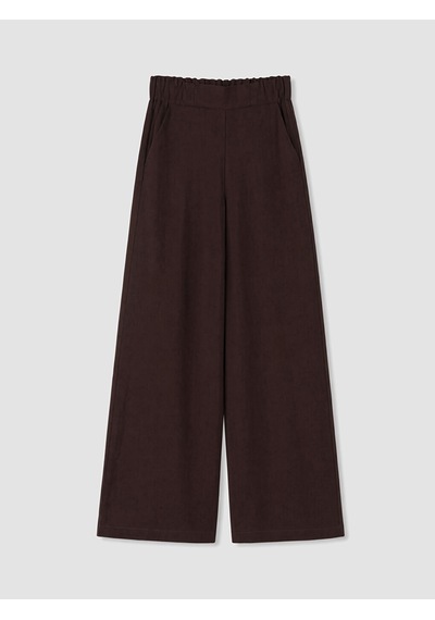 Lcwaıkıkı Classic Bordo Beli Lastikli Geniş Paça Kadın Pantolon