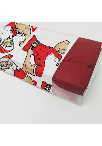 Erkek Yılbaşı Hediyesi Kırmızı En Güçlü Noel Baba Boxer Kırmızı