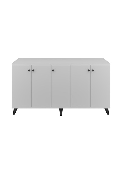 Simple Konsol 6 Raflı 5 Kapaklı 150x44x80 Beyaz Beyaz Simple Konsol 6 Raflı 5 Kapaklı 150x44x80 Beyaz Beyaz