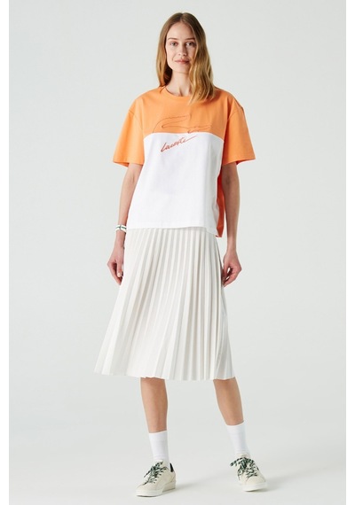 Lacoste Women's Pleated Skirt Pileli Kadın Etek Beyaz