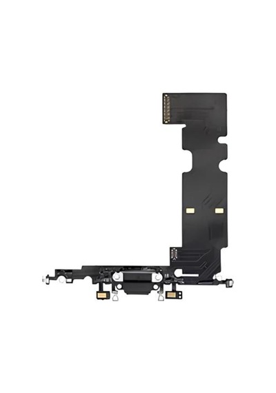 Apple Uyumlu iPhone 8 Plus Şarj Soketi Şarj Bordu Kulaklık Soketi Full Siyah