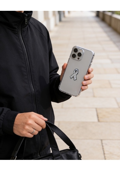 Filistin Kefiye Modeli Telefon Sticker 3d Metal Tasarım, Arka Süs A300139