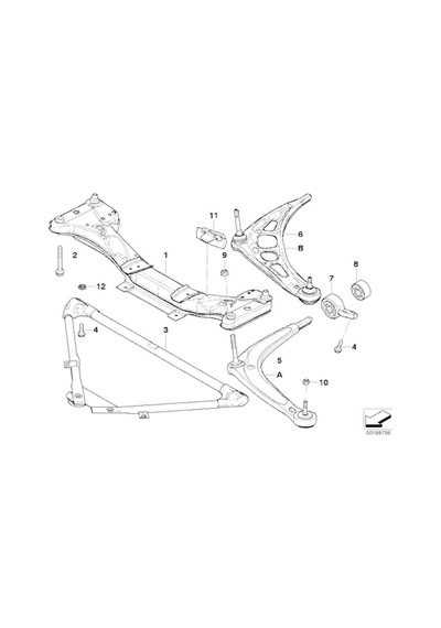 Bmw Uyumlu E46 Ve Z4 Ayd - Formpart Ön Salıncak Burcu 31126750057