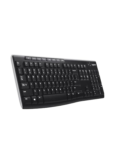 K270 Kablosuz Klavye, Tuş Takımı, Sıvı Dökülmesine Dayanıklı, 10 M Kullanım Mesafesi, Türkçe Q Klavye, Siyah