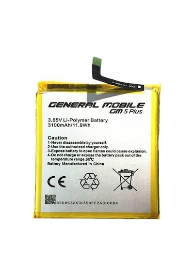 General Mobile GM5 Plus Batarya