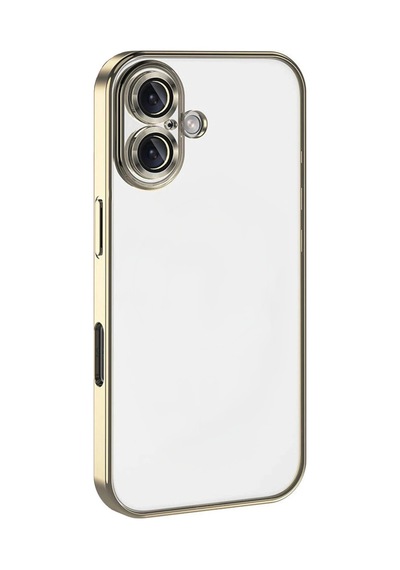 Newface Apple İphone 17 Razer Lensli Silikon - Gold