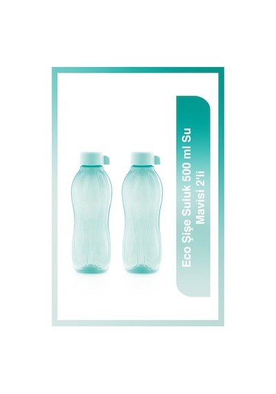 Tupperware Eco Şişe Suluk 500 ML Su Mavisi 2'li
