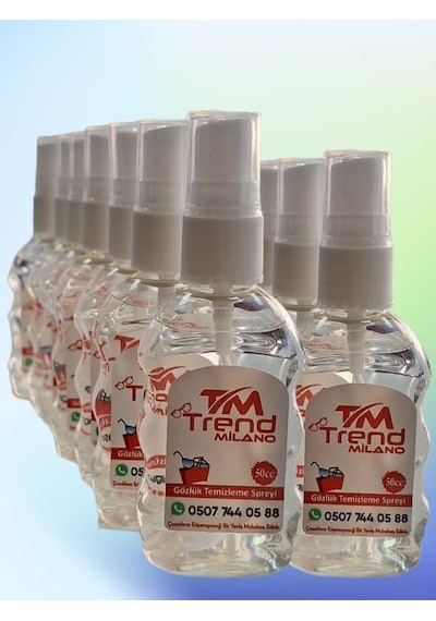 Trendmilano 7 Adet Antistatik Sprey Ve 7 Adet Mikrofiber Gözlük Bezi