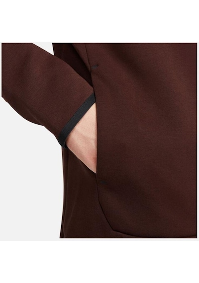 Sportswear Tech Fleece Hoodie Erkek Sweatshirt Cu4489-227 Kahverengi