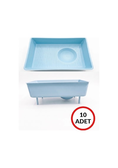 Muhabbet Kuşu Ve Papağan Plastik Folluk 26x18x10 Cm - Ayaklı 10 Adet