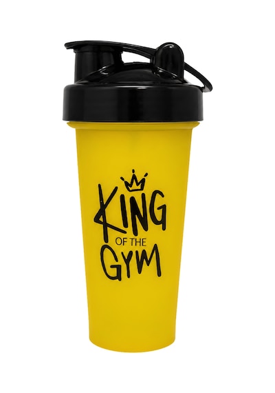 King Of The Gym Shaker 650 Ml Ölçekli Ve Sızdırmaz Kapaklı Protein Shaker 2'li Set Şeffaf+sarı Şeffaf-sarı