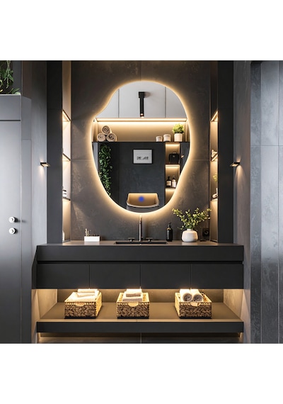 Doravia Günışığı Lavabo & Banyo Aynası Dokunmatik Sensörlü 100 X 75 Cm
