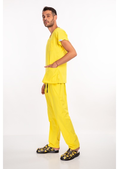 Unisex Sarı Terikoton Alt Üst Forma Takım Sarı Sarı