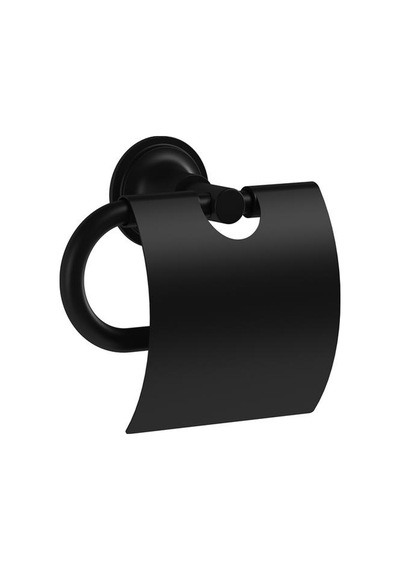 A4452236 VitrA Origin Classic Kapaklı Tuvalet Kağıtlığı, Mat Siyah