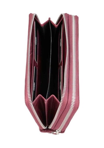 Guard Crazy Bordo Hakiki Deri Çift Fermuarlı El Çantası // Grd260225wt1460 Çok Renkli