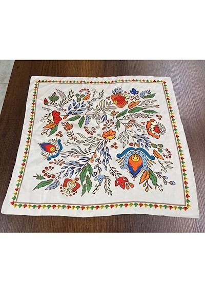 Tarzını Seç Desenli Fular Bandana Estacraft Beyaz