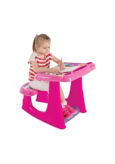 Barbie Çalışma Masası - Çalışma Masaları - Eğitici Masa - Aktivite Masası Renkli Barbie Çalışma Masası - Çalışma Masaları - Eğitici Masa - Aktivite Masası Renkli