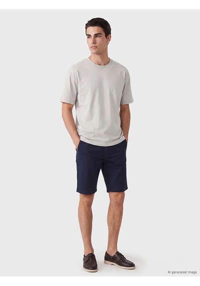 Lcwaıkıkı Classic Lacivert Slim Fit Gabardin Erkek Şort