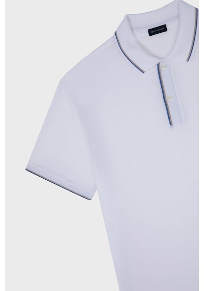 Paul & Shark Erkek Polo Yaka T Shirt 24411259 010 Beyaz Beyaz