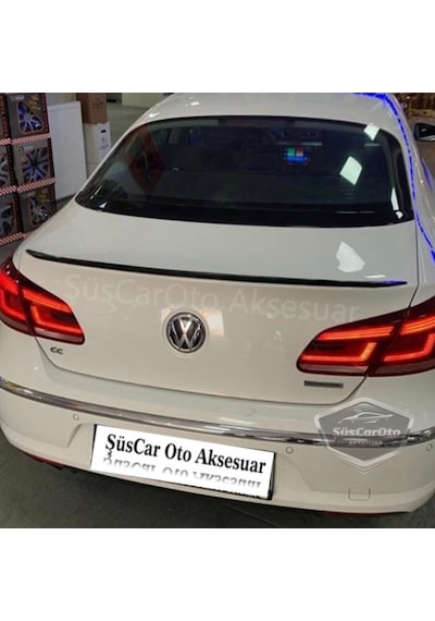 Volkswagen Passat CC 2009-2016 Bagaj Üstü Spoiler Çıtası Piano Black Parlak Siyah (00) (ŞüsCarOto Aksesuar)
