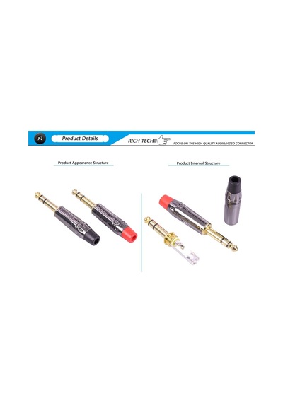 Stereo Jack - 6.3 Mm - Erkek - Trs - Prinç -