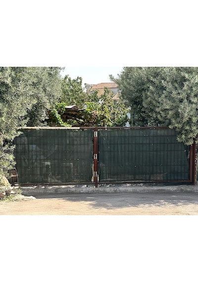 Balkon Filesi - 95lik - Yeşil - Şeritli Halkalı