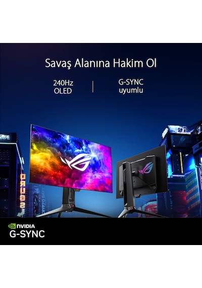 Asus ROG SWIFT PG27AQDM 26.5" 240Hz OLED WQHD Gaming Monitör