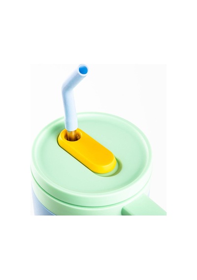 Tantitoni 020-01-mavi Pipetli Paslanmaz Çelik Termos Bardak 1.2l