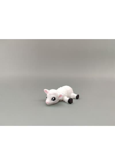 Sevimli Kuzu Anahtarlık 3d Baskı Özel Tasarım