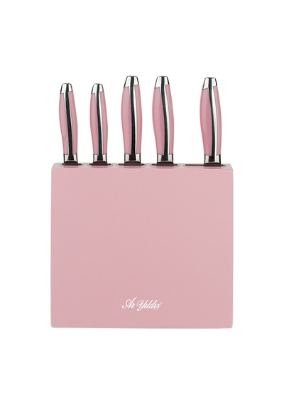 Aryıldız 30279-2 6 Prç Bıçak Set Pembe Saplı(50004