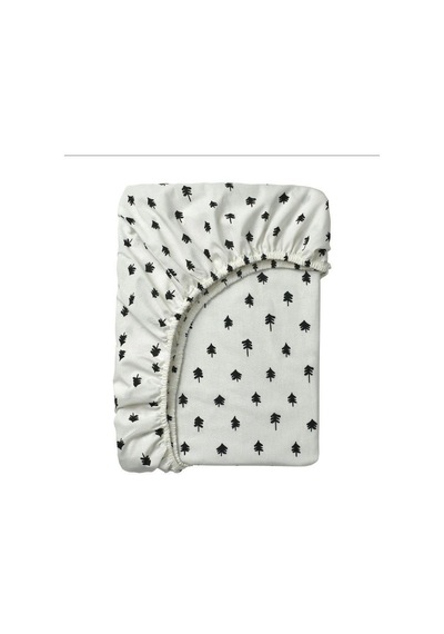 Ikea Grönfınk Tek Kişilik Çarşaf 60 X 120 Cm Beyaz - Siyah Beyaz-siyah