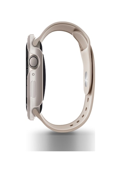 Apple Uyumlu  Watch 45mm Kasa Koruyucu Metalik Görünüm Valencia Serisi Camlı Kasa