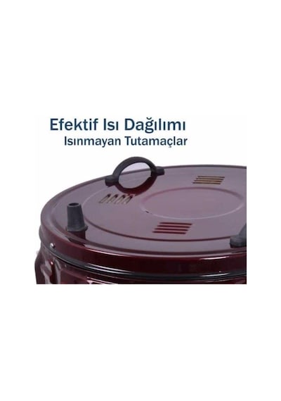 Uğur Davul Fırın U004 Çift Tepsi Emaye Davul Fırın Yuvarlak Fırın