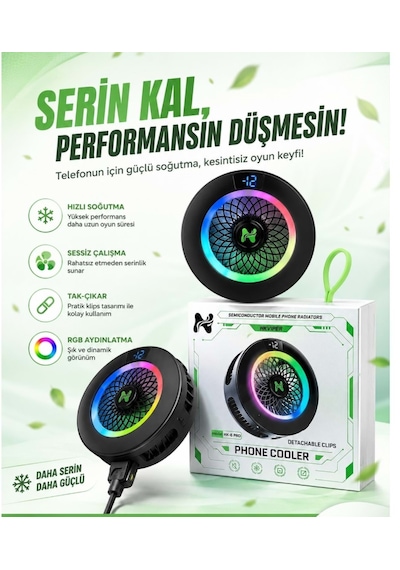 Novalink Hk6 Pro Telefon Buz Soğutucu Fan