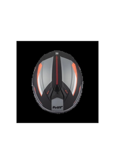Mt Genesis Sv Raccoon B5 Çene Açılır Kask Siyah - Beyaz - Kırmızı