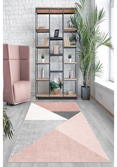 West Home Dijital Baskı Yıkanabilir Kaymaz Taban Salon Halısı Mutfak Halısı Koridor Halısı Wh 447 Rose