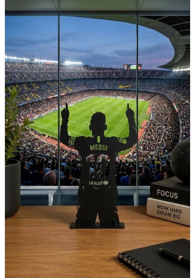 Messi Gamer Zone Tabela 3d Oyuncu Odası Dekoru Gaming Dekorasyon Masaüstü Gamer Biblo Oyun Odası Aksesuarı