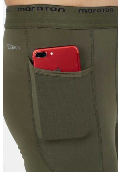 Maraton Active Slimfit Erkek Koşu Haki Tayt 21966-haki Haki