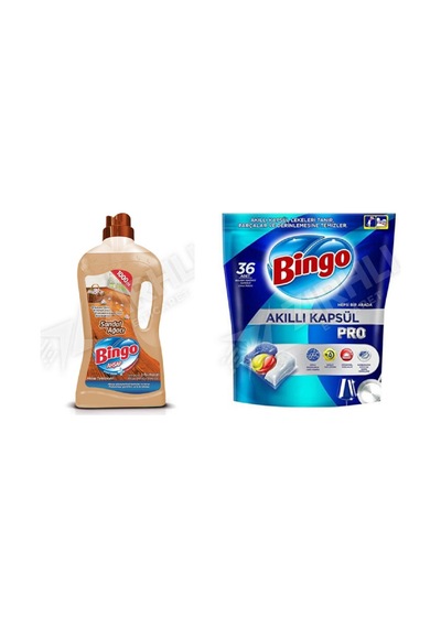 Bingo Ahşap Temizleyici 1lt + Bulaşık Tab. 36'lı 2'li Set Diğer
