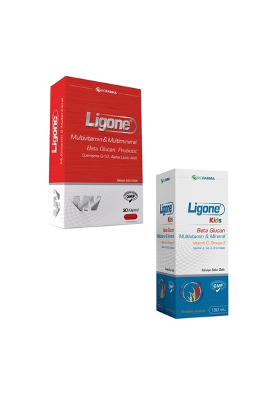 Ligone Beta Glukan 30 Kapsül Ligone Kids Multivitamin Şurup 150