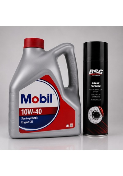 Mobil 10W-40 Motor Yağı 4 L + Balata Spreyi 500 ML