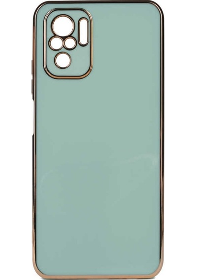 Xiaomi Redmi Note 10S Kılıf Zore Bark Kenarları Altın Renk Kılıf