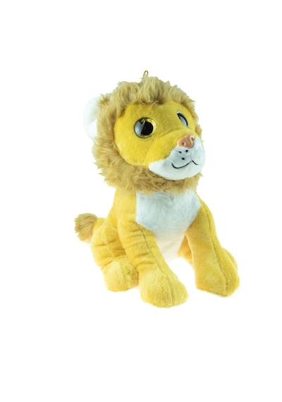 Peluş Aslan Erkek Aslan Sevimli Oturan Aslan 45 Cm