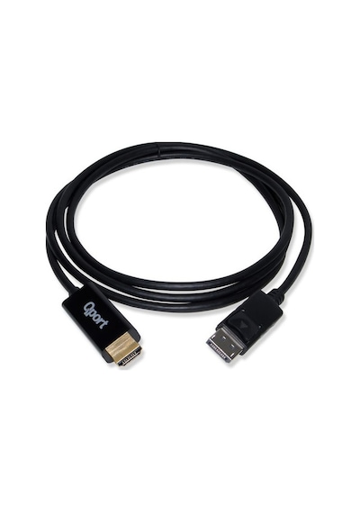 Qport Q-Dph Display PortM To HdmıM 1.8 Mt Kablo Dönüştürücü