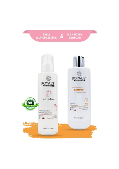 Royale Professional Bukle Belirginleştirici Saç Kremi Curl Definer 250 Ml + Argan Keratin Şampuan 500 Ml
