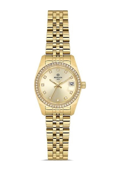 Ql156g-08sg Hislon Kol Saati 22 Mm / Gold Gri