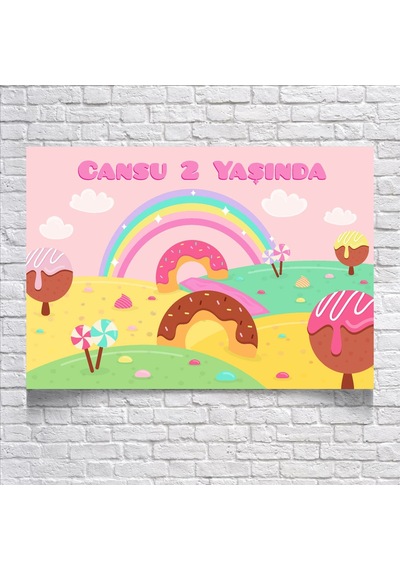 Pastane Temalı Doğum Günü Afişi 70x100 Cm